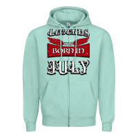 Seafoam Legends are born in July Zipper Hoodie - Bettercallsaul
