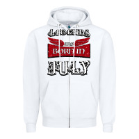 White Legends are born in July Zipper Hoodie - Bettercallsaul