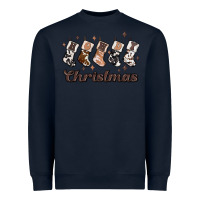 Navy howdy christmas Heavyweight Sweatshirt - MaliasSmallBusiness