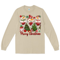 Mushroom merry christmas wine and cocktails Long Sleeve Tee - MaliasSmallBusiness
