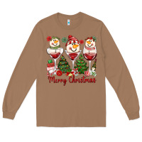 Toasted Coconut merry christmas wine and cocktails Long Sleeve Tee - MaliasSmallBusiness