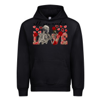 Black skeleton all you need is love Urban Hoodie - FaDigitalArtStudio
