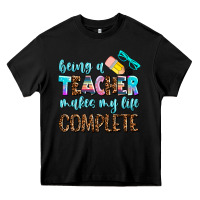 Black being a teacher makes my life complate Heavy Core Tee - AdoDesignShop
