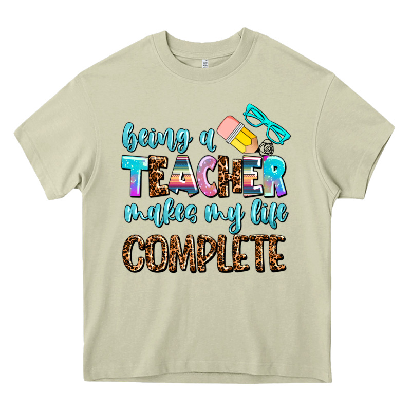 Being A Teacher Makes My Life Complate Heavy Core Tee by AdoDesignShop | Teevron