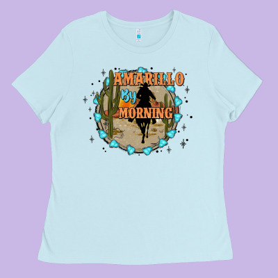 Amarillo By Morning Ladies Tee Designed By Jahusdesignshop