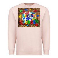 Pale Pink think before you judge Premium Sweatshirt - CowGirlArtShop