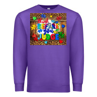 Purple think before you judge Premium Sweatshirt - CowGirlArtShop