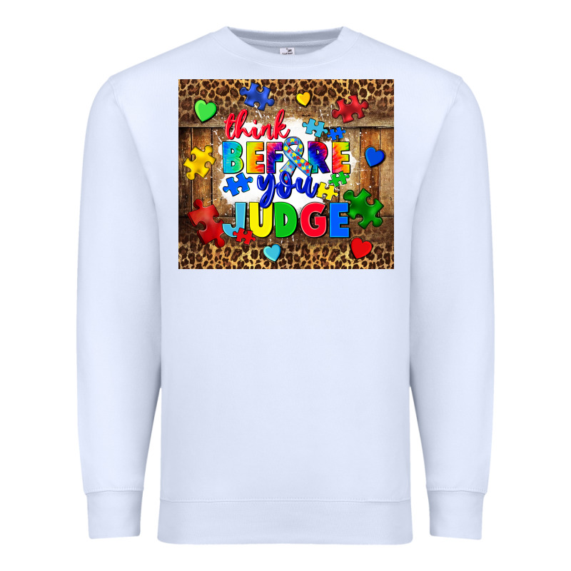 Think Before You Judge Premium Sweatshirt by CowGirlArtShop | Teevron