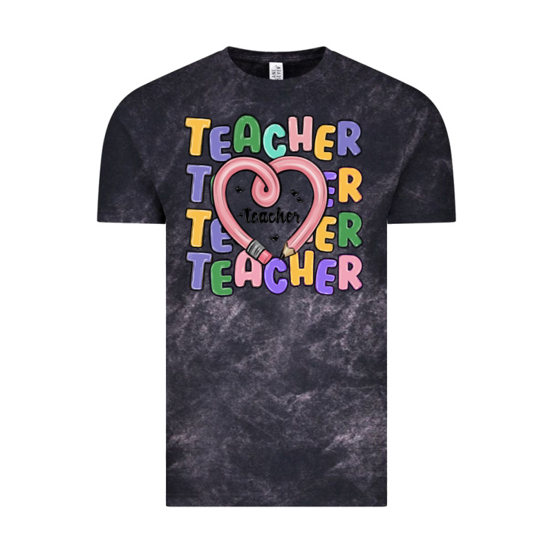 Teacher And Pencil Heart Vintage Tee by MaliasSmallBusiness | Teevron