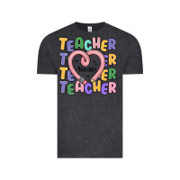 Vintage Black teacher and pencil heart Vintage Tee - MaliasSmallBusiness