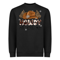 Black howdy christmas Heavyweight Sweatshirt - MaliasSmallBusiness