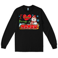 Black i love being a mamaw Long Sleeve Tee - MaliasSmallBusiness