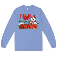 Colony Blue i love being a mamaw Long Sleeve Tee - MaliasSmallBusiness