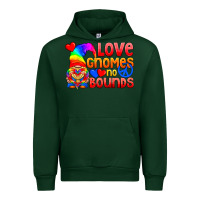 Forest Green Love Gnomes No Bounds Urban Hoodie - BundleAndBundleShop