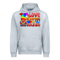 Heather Grey Love Gnomes No Bounds Urban Hoodie - BundleAndBundleShop