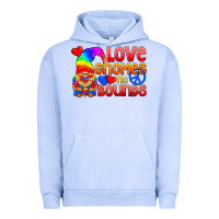 Pigment Grape Ice Love Gnomes No Bounds Urban Hoodie - BundleAndBundleShop