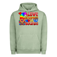 Pigment Oil Green Love Gnomes No Bounds Urban Hoodie - BundleAndBundleShop