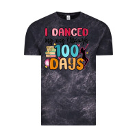 Cloud Black i danced my way through 100 days Vintage Tee - MaliasSmallBusiness