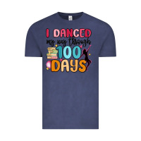 Vintage Denim i danced my way through 100 days Vintage Tee - MaliasSmallBusiness