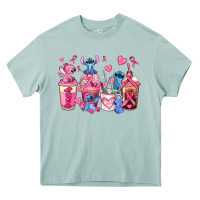 Arona breast cancer stitch coffee cups Heavy Core Tee - AdoDesignShop