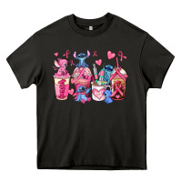 Asphalt breast cancer stitch coffee cups Heavy Core Tee - AdoDesignShop