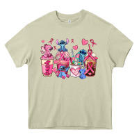 Mossy breast cancer stitch coffee cups Heavy Core Tee - AdoDesignShop