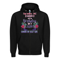 Black Womens September Girl Stepping Into My Birthday Zipper Hoodie - Bettercallsaul