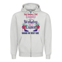 Dove Grey Womens September Girl Stepping Into My Birthday Zipper Hoodie - Bettercallsaul