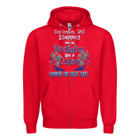 Red Womens September Girl Stepping Into My Birthday Zipper Hoodie - Bettercallsaul