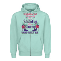 Seafoam Womens September Girl Stepping Into My Birthday Zipper Hoodie - Bettercallsaul