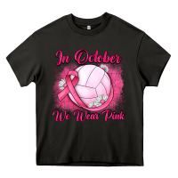 Asphalt in october we wear pink breast cancer valleybal Heavy Core Tee - JahusDesignShop