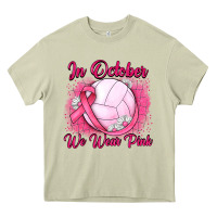 Mossy in october we wear pink breast cancer valleybal Heavy Core Tee - JahusDesignShop