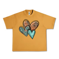 Peanut Butter western love hearts Urban Heavy Tee - MaliasSmallBusiness