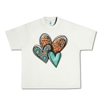 Pistachio western love hearts Urban Heavy Tee - MaliasSmallBusiness