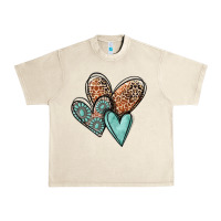 Sandshell western love hearts Urban Heavy Tee - MaliasSmallBusiness