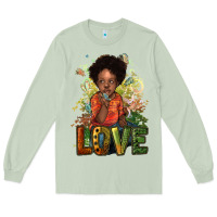 Matcha black afro boy love Long Sleeve Tee - NancyCooperArtShop