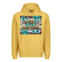 Antique Gold probably late for something tumbler 3 Premium Hoodie - CowGirlArtShop