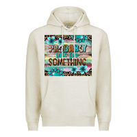 Oatmeal Heather probably late for something tumbler 3 Premium Hoodie - CowGirlArtShop