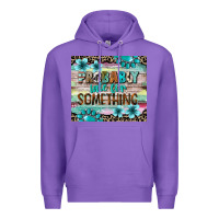 Purple probably late for something tumbler 3 Premium Hoodie - CowGirlArtShop