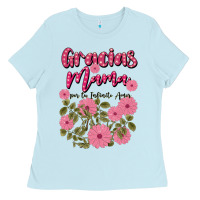 Baby Blue gracias mama por tu infinito amor Ladies Tee - JahusDesignShop