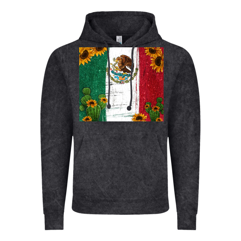 Cactus Sunflower Mexican Flag Z Vintage Hoodie by Jasminsmagicworld | Teevron