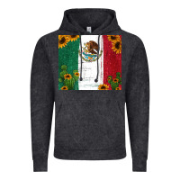 Vintage Black cactus sunflower mexican flag z Vintage Hoodie - Jasminsmagicworld