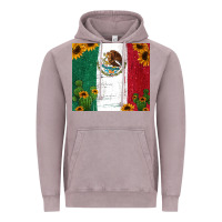Vintage Zinc cactus sunflower mexican flag z Vintage Hoodie - Jasminsmagicworld