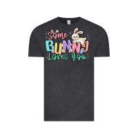 Vintage Black some bunny loves you easter Vintage Tee - MaliasSmallBusiness