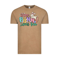 Vintage Coffee some bunny loves you easter Vintage Tee - MaliasSmallBusiness