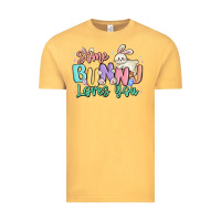 Vintage Mustard some bunny loves you easter Vintage Tee - MaliasSmallBusiness