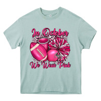Arona in october we wear pink cheer with football breast Heavy Core Tee - JahusDesignShop