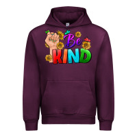 Mauve Wine Be Kind LGBTQ+ Urban Hoodie - BundleAndBundleShop