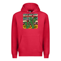 Cardinal cactus sunflower coaster Premium Hoodie - JahusDesignShop