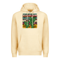 Pina Colada cactus sunflower coaster Premium Hoodie - JahusDesignShop